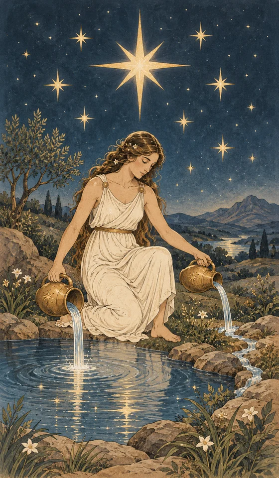 The Star — MystLume original, RWS-inspired illustration